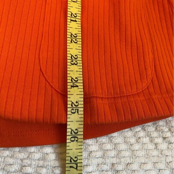 Vintage Mountain Lake Tangerine Orange Ribbed Blazer & Cami Set Size XL - Picture 5 of 6